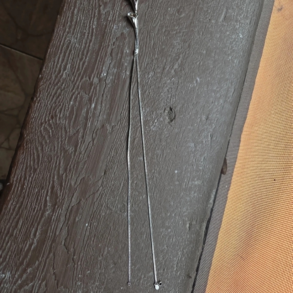 Delicate Silver Slide-Adjust Necklace